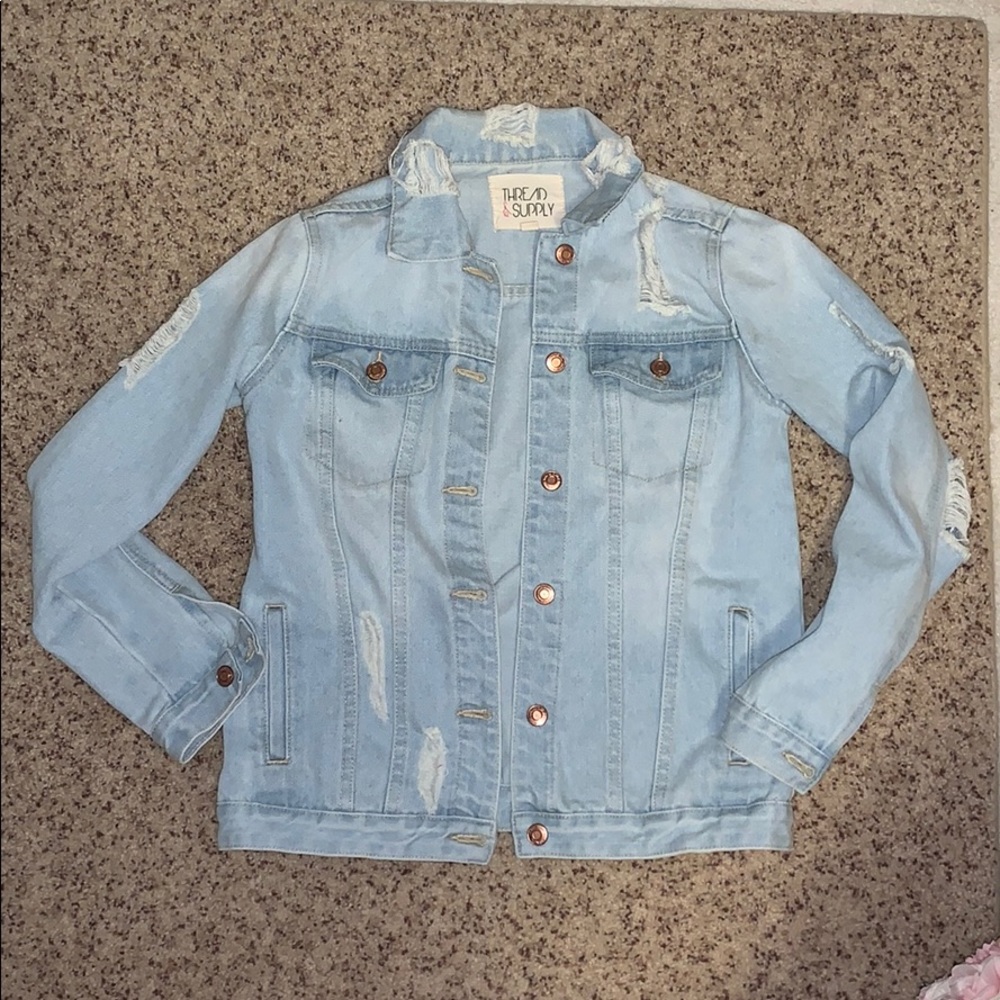 Distressed Denim Jacket